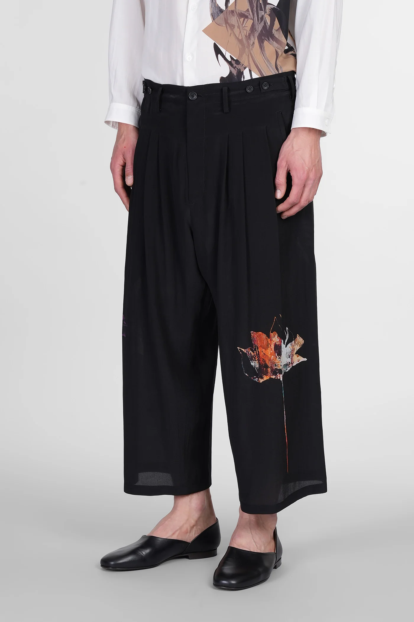 Pants in black silk - Image 4