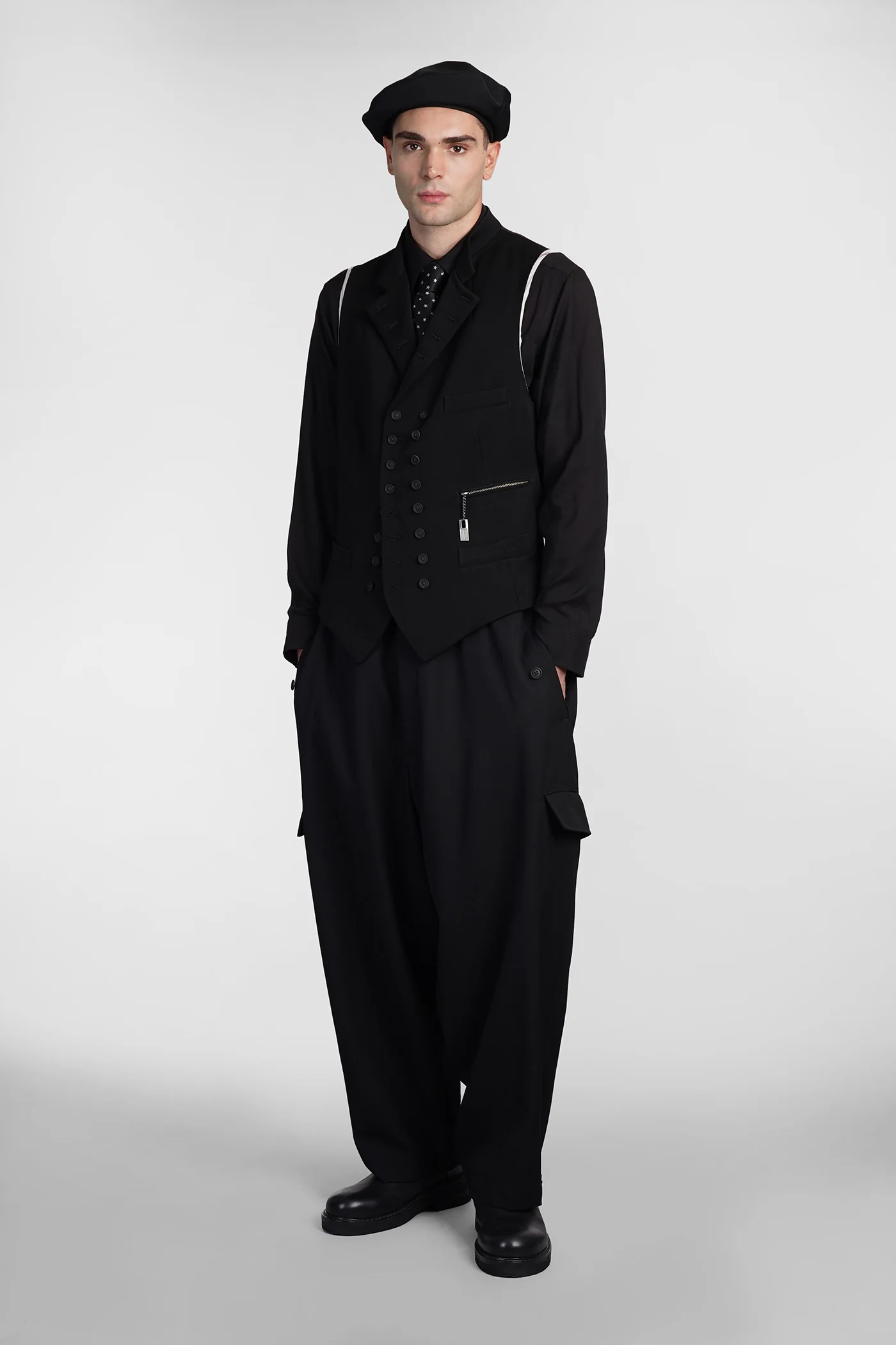 Pants in black wool - Image 2