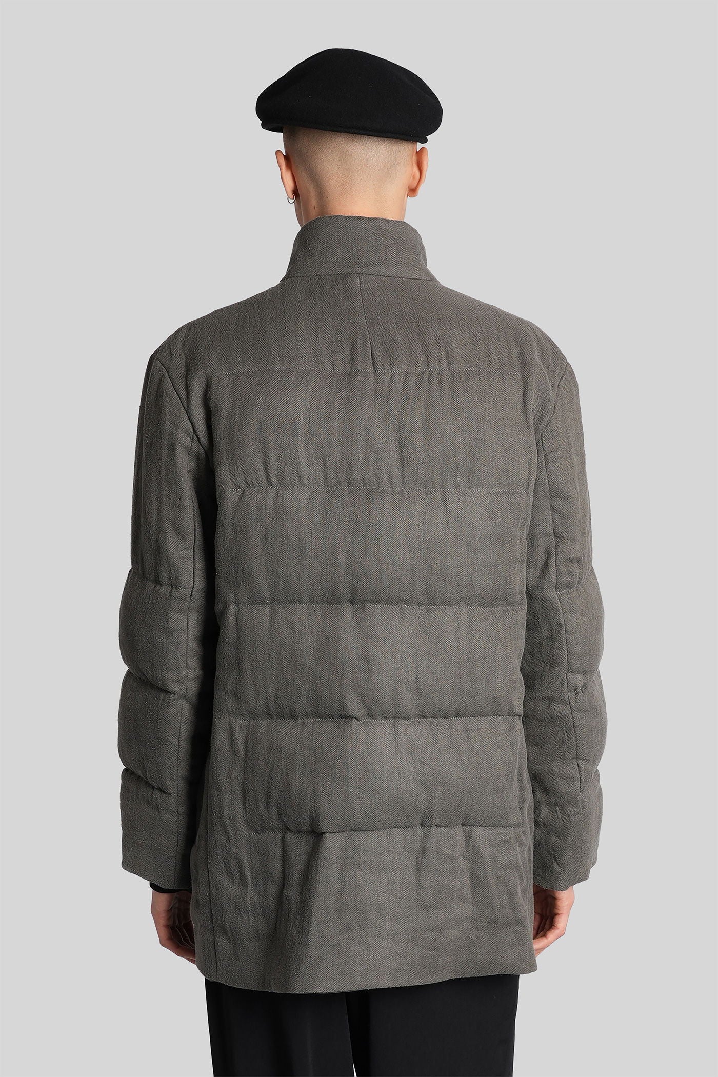 puffer in grey polyamide polyester - Image 3