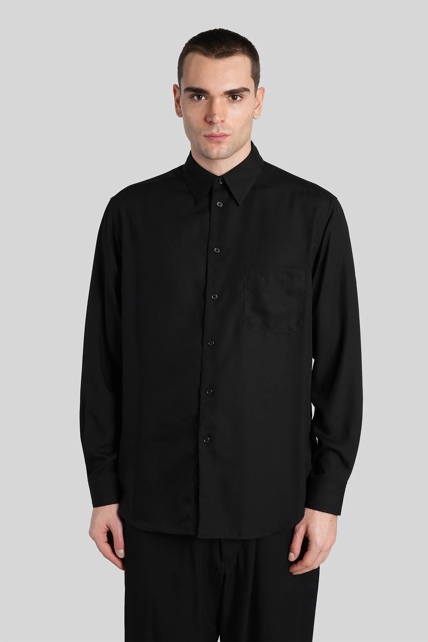 Shirt in black Cellulose