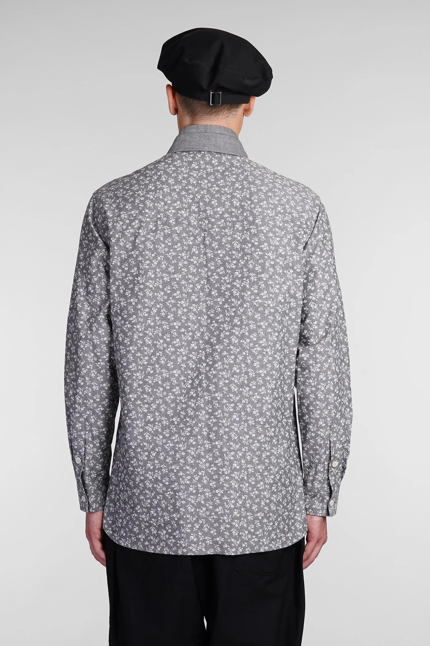 Shirt in grey cotton - Image 3