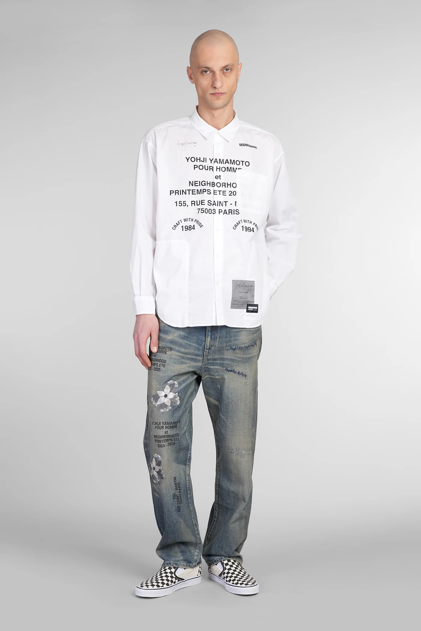 Shirt in white cotton - Image 2