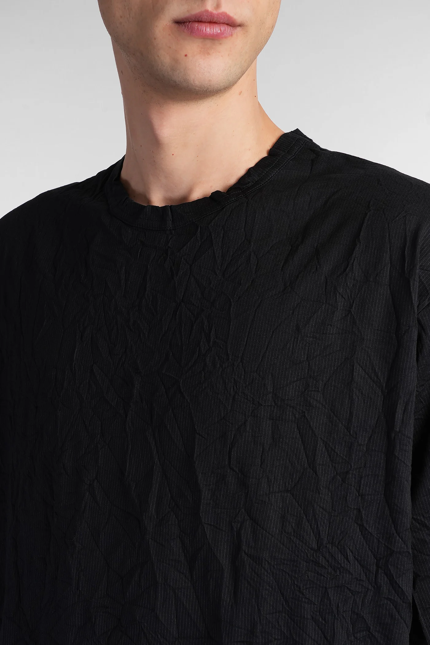T-Shirt in black cotton - Image 5