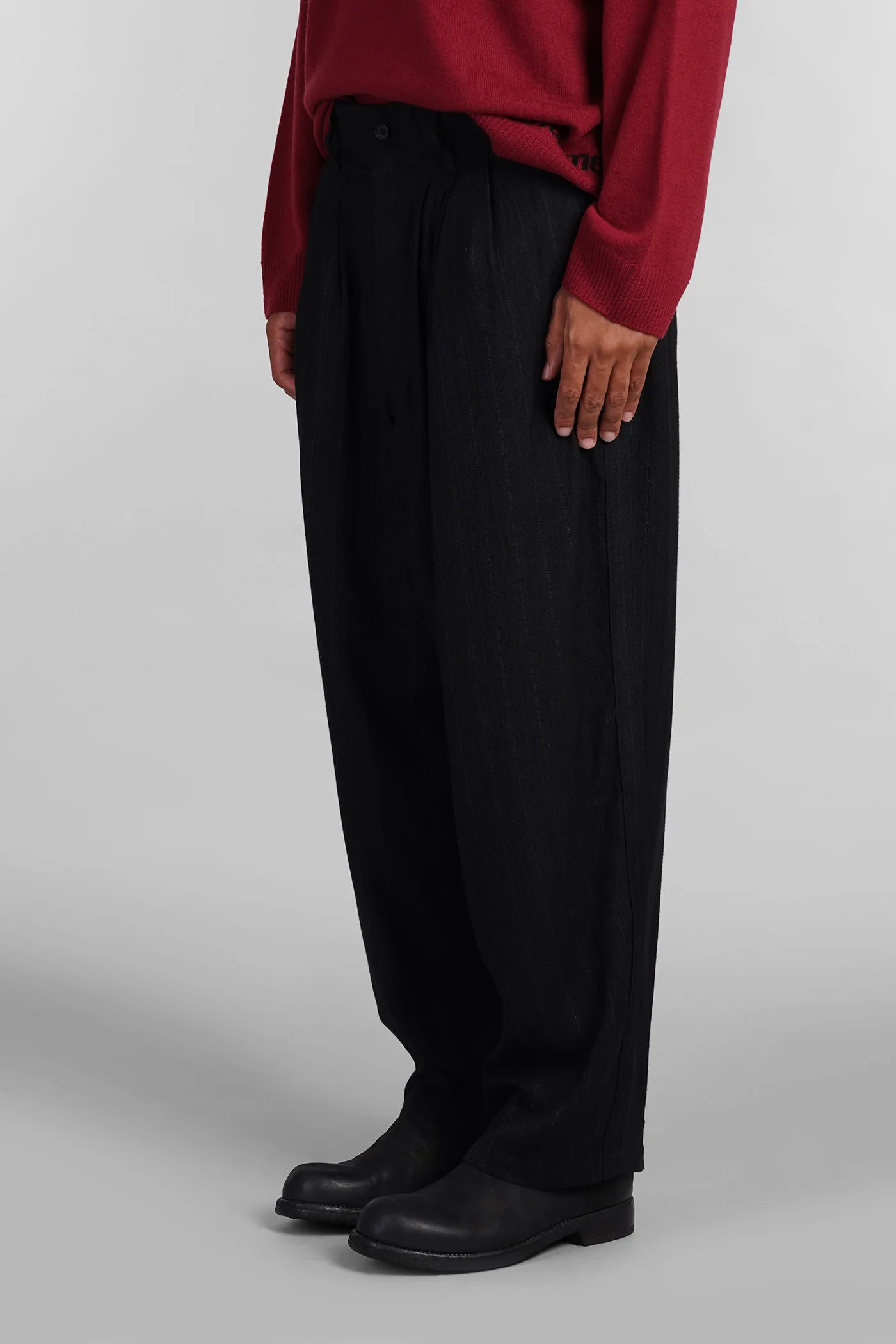 Pants in black Rayon - Image 4