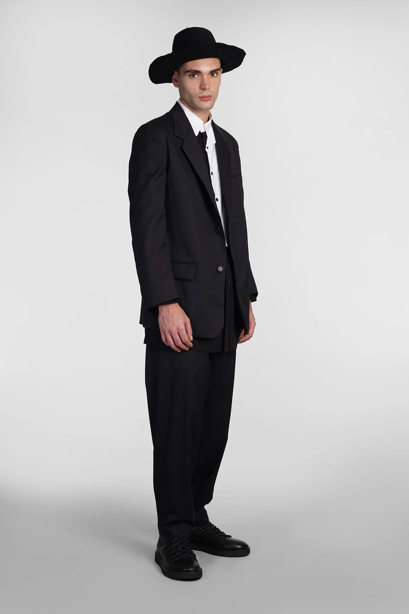Pants in black wool - Image 2