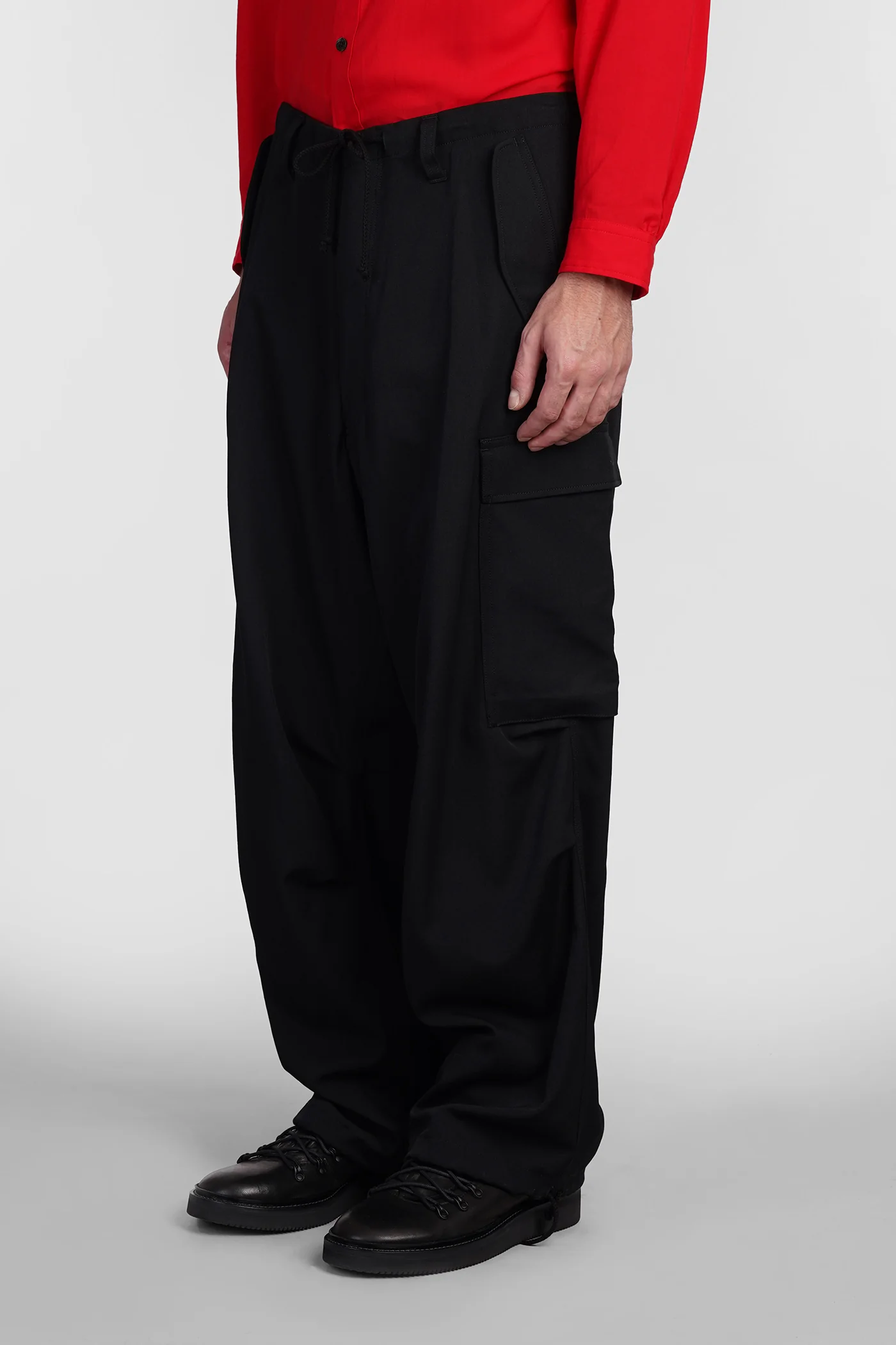 Pants in black wool - Image 4