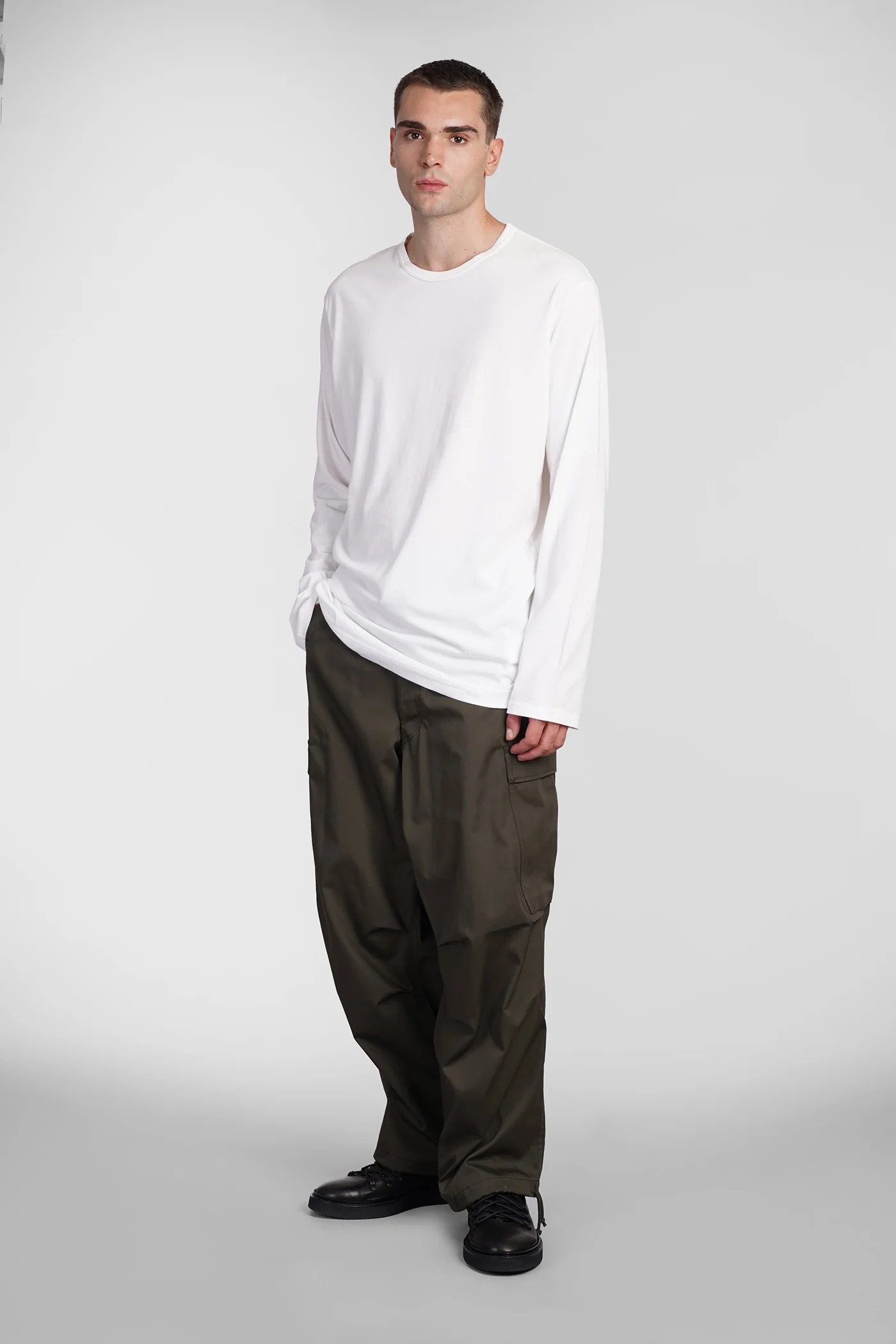 Pants in khaki polyester - Image 2