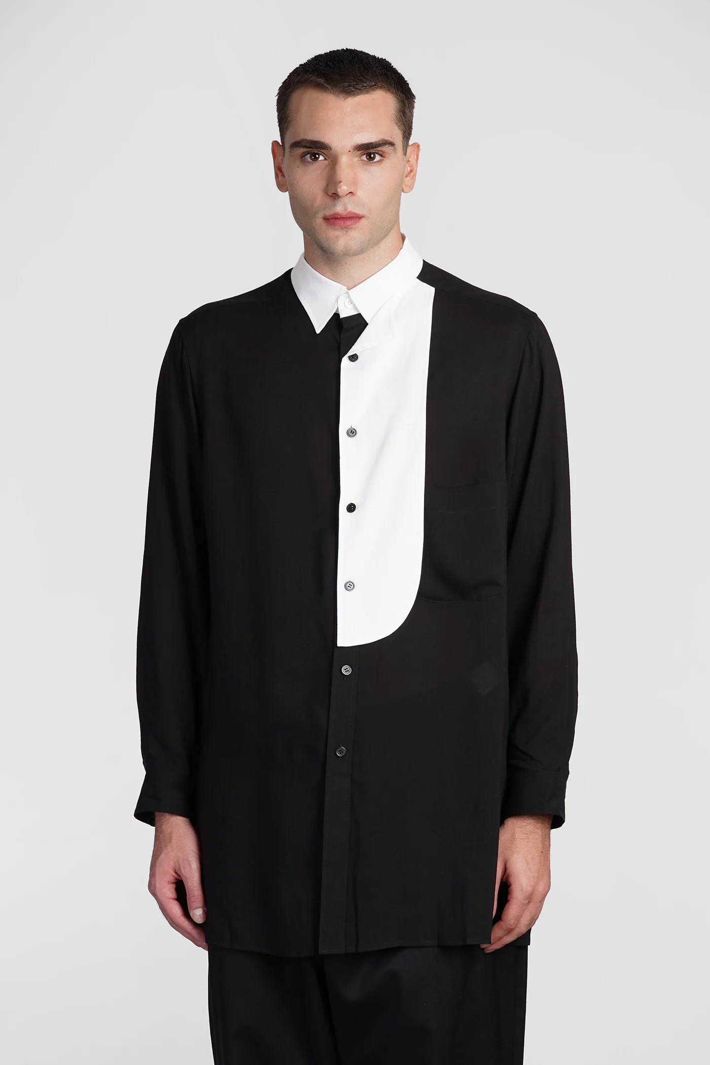 Shirt in black Cellulose