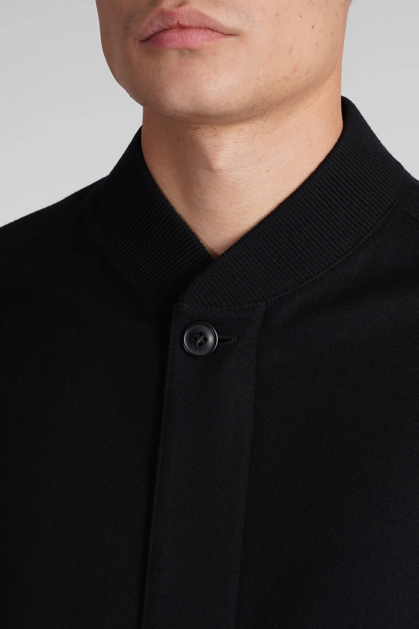 Casual jacket in black cashmere - Image 5