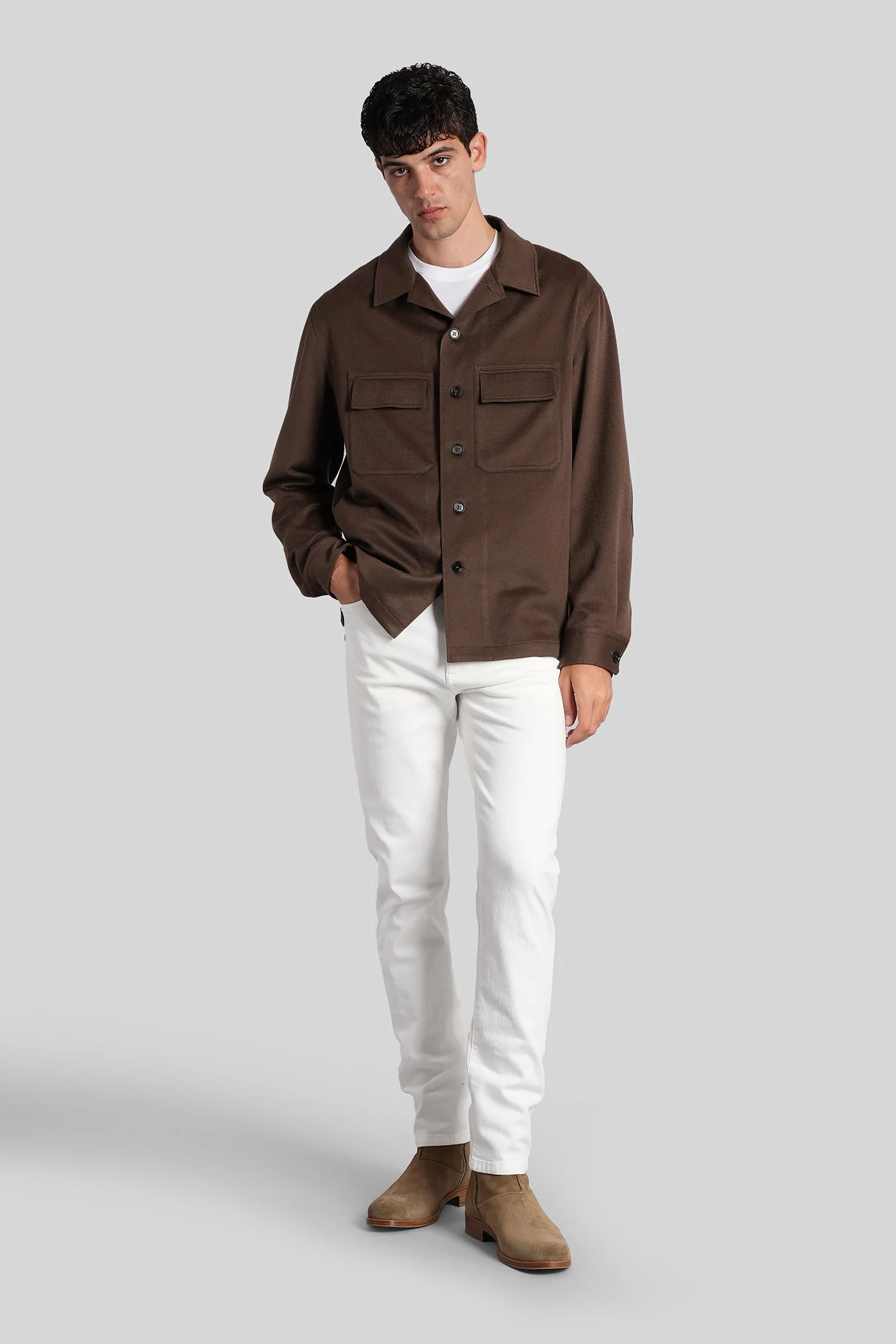 Jeans in white denim - Image 2