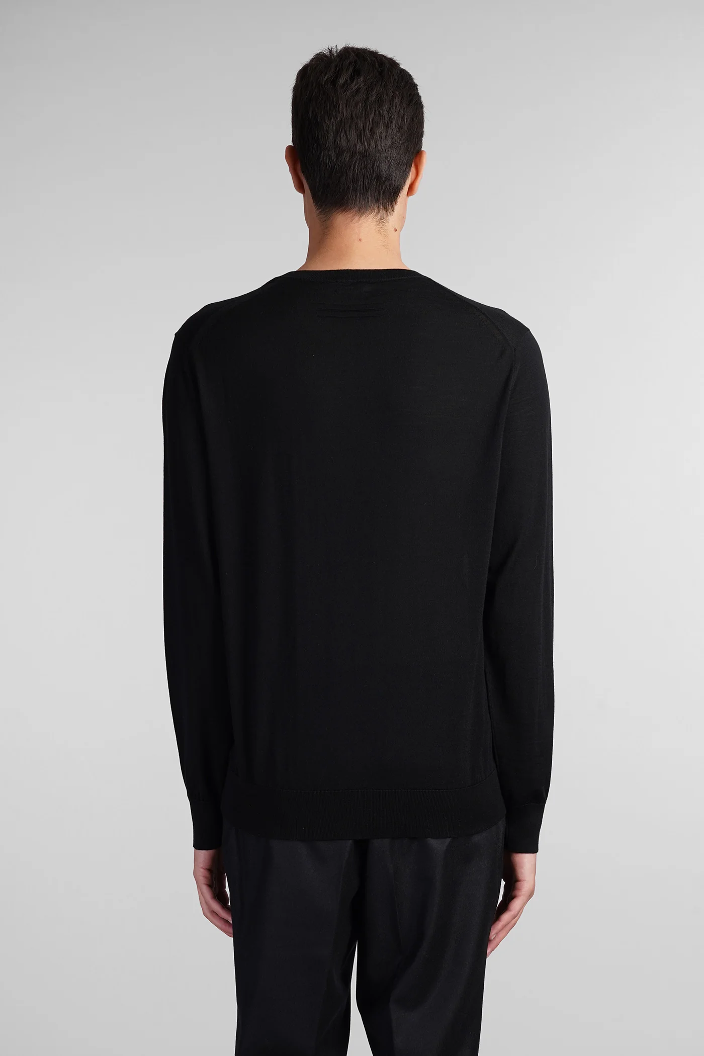Knitwear in black wool - Image 3