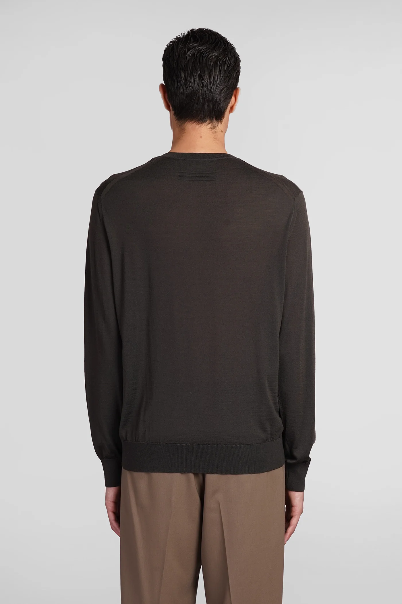 Knitwear in brown wool - Image 3