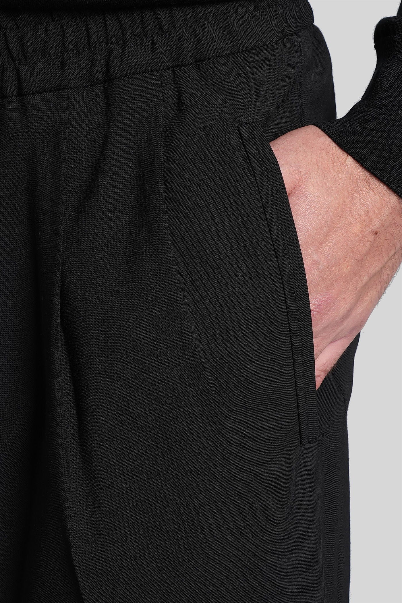 Pants in black polyester - Image 5