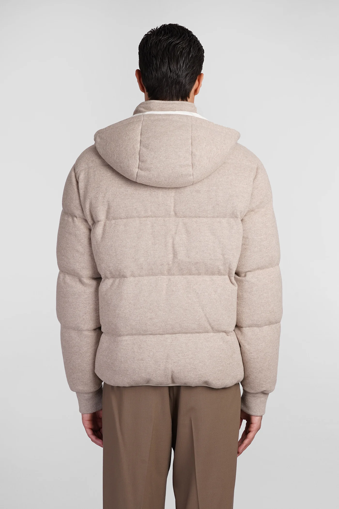 puffer in beige cashmere - Image 3