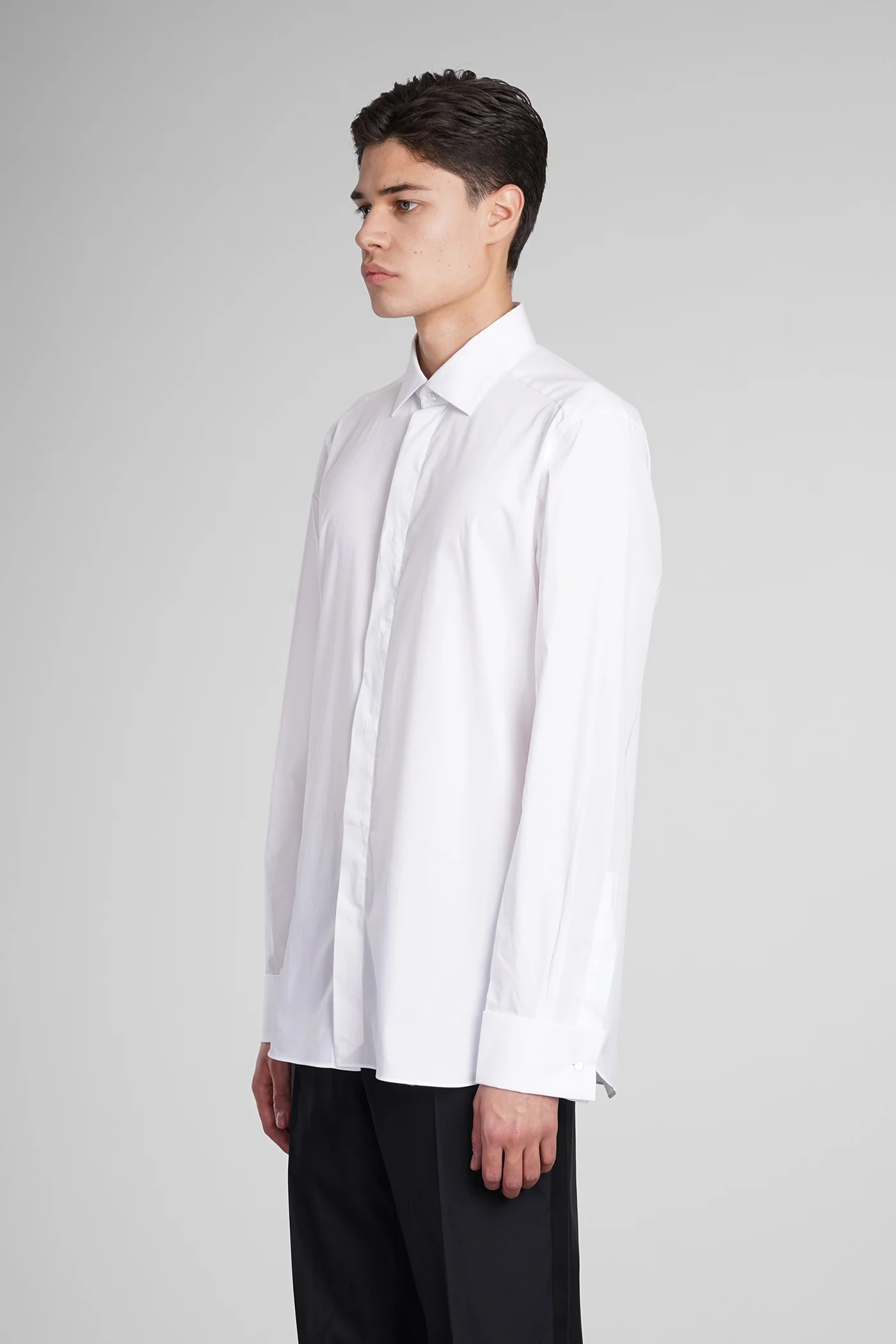 Shirt in white cotton - Image 4