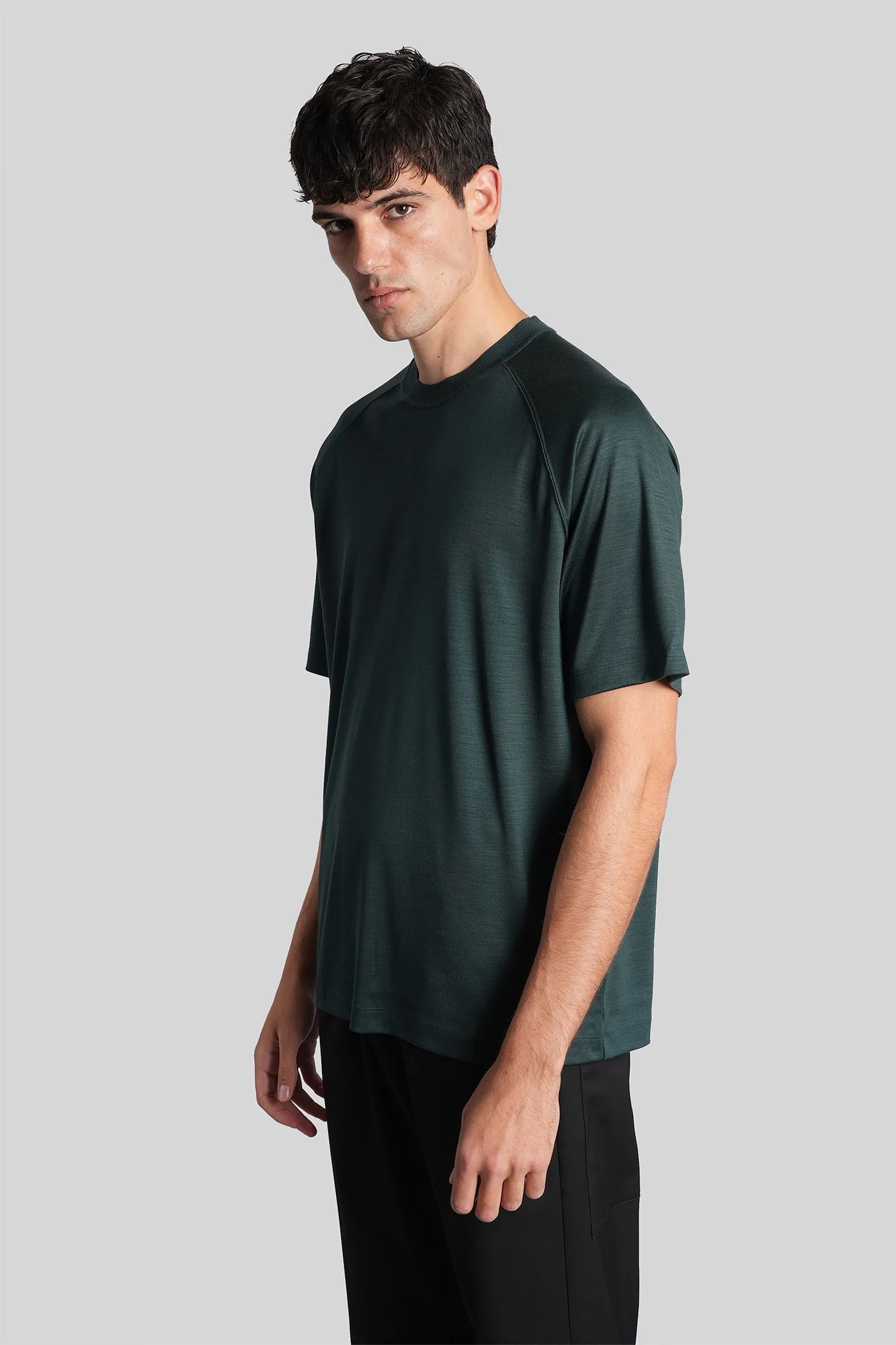T-Shirt in green wool - Image 4