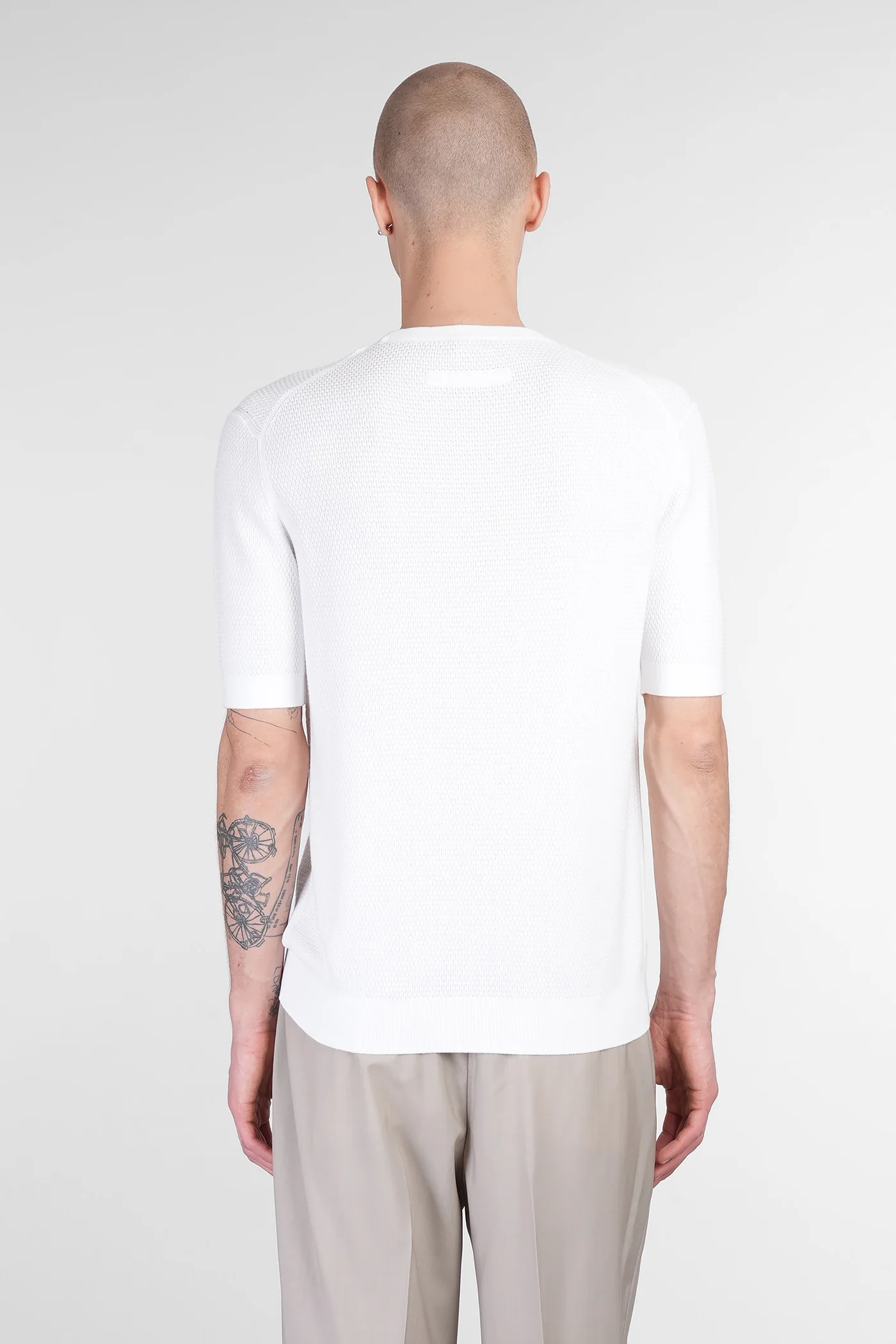 T-Shirt in white cotton - Image 3
