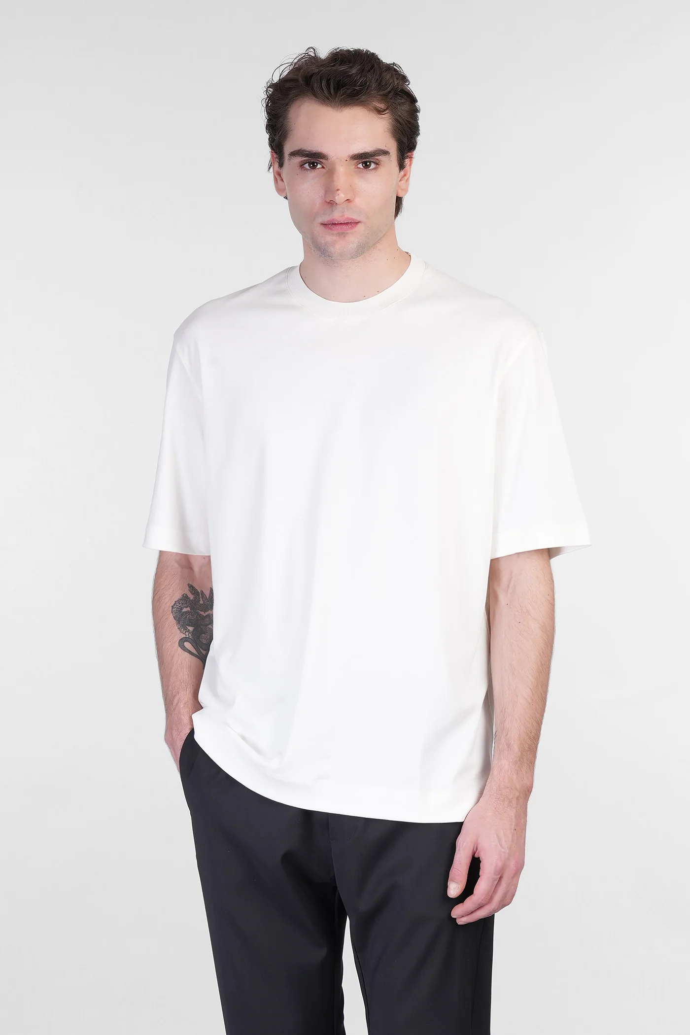 T-Shirt in white cotton