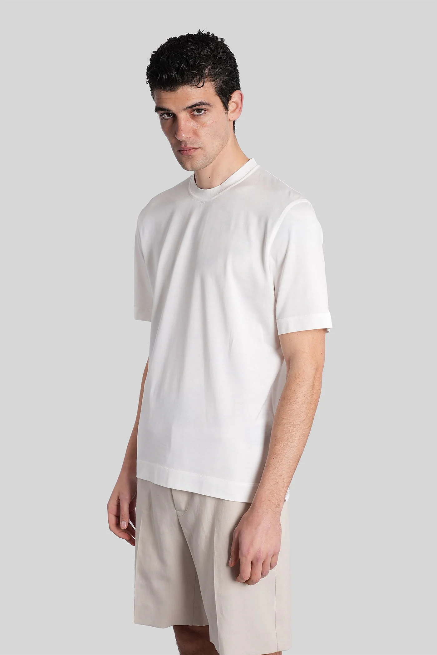 T-Shirt in white cotton - Image 18