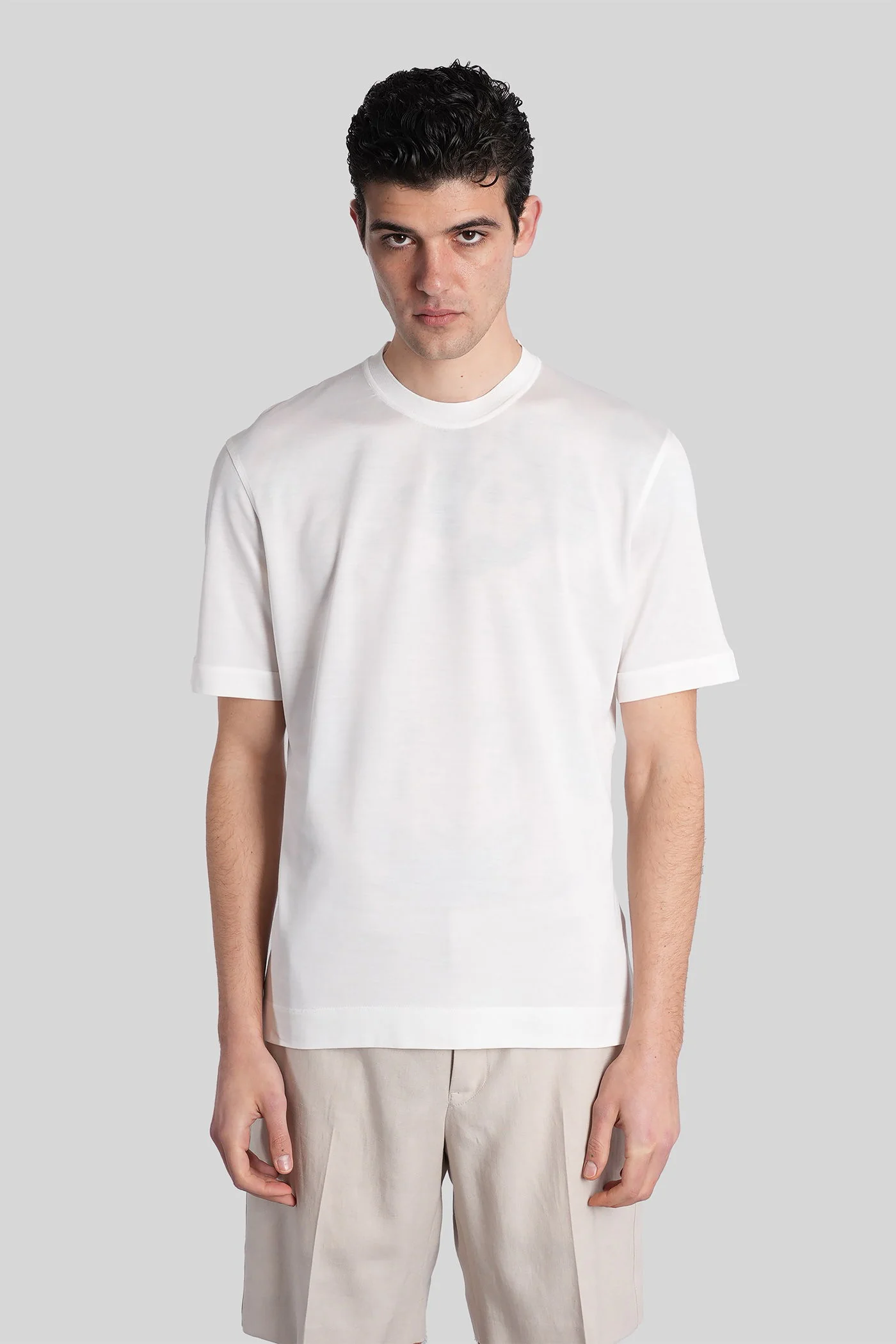 T-Shirt in white cotton - Image 21