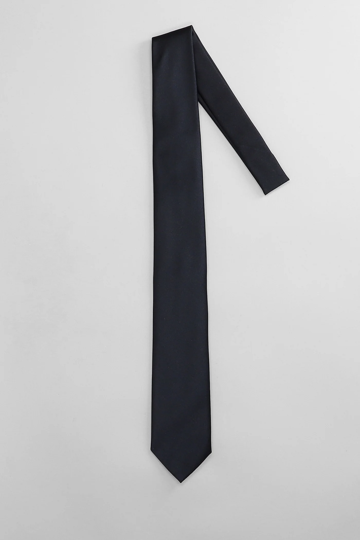 Tie in blue silk - Image 2