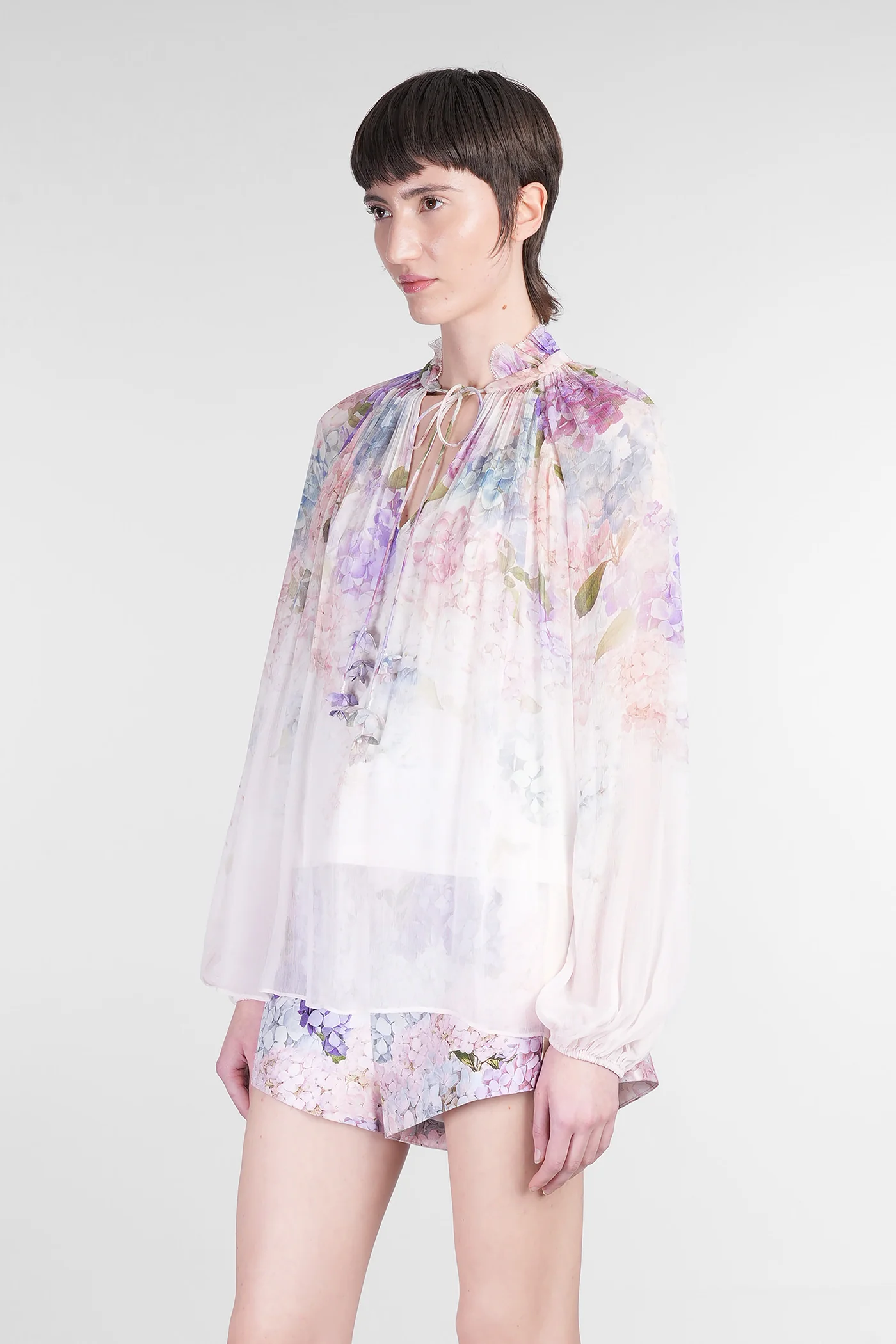 Blouse in multicolor viscose - Image 4