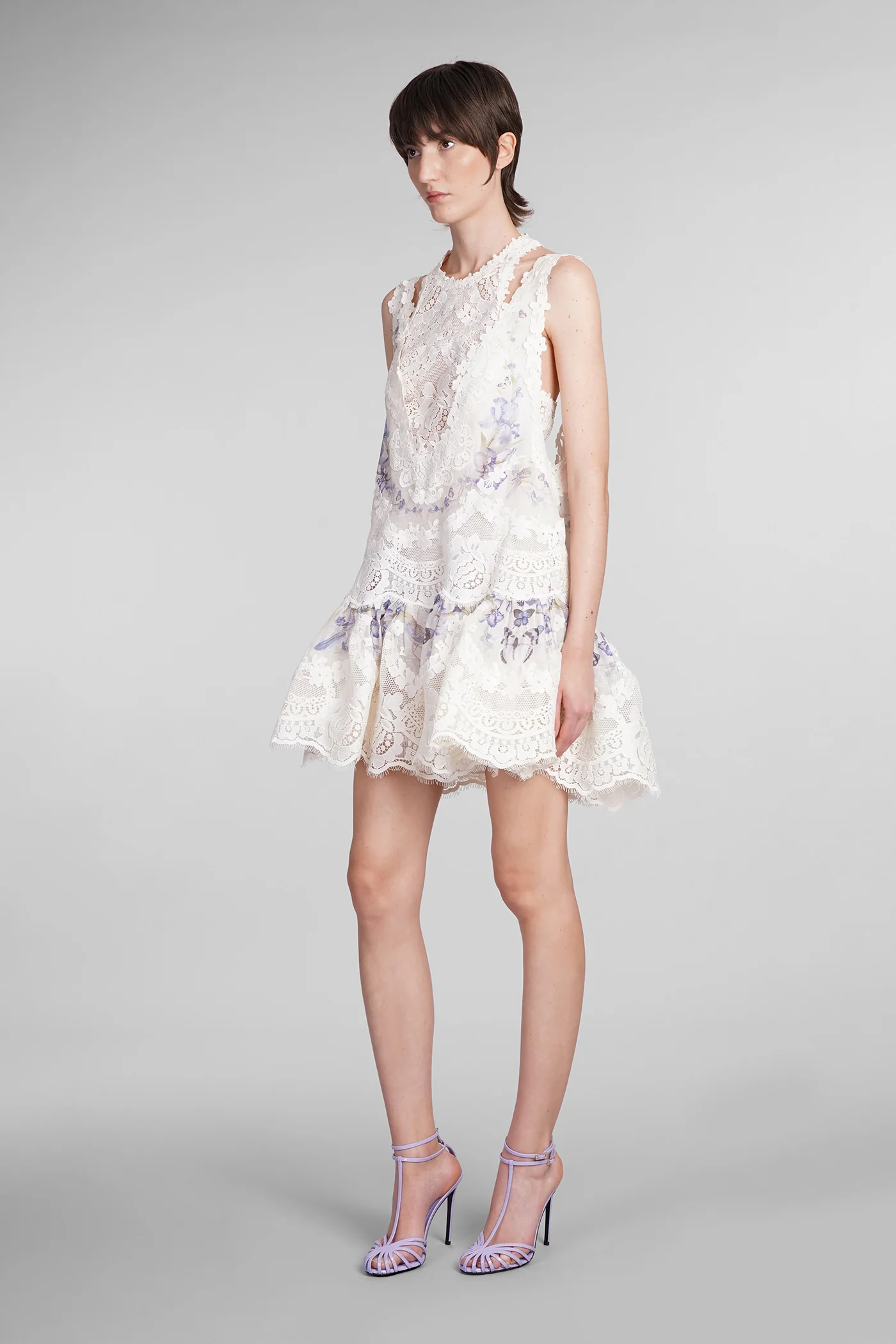Dress woman  in beige linen - Image 4