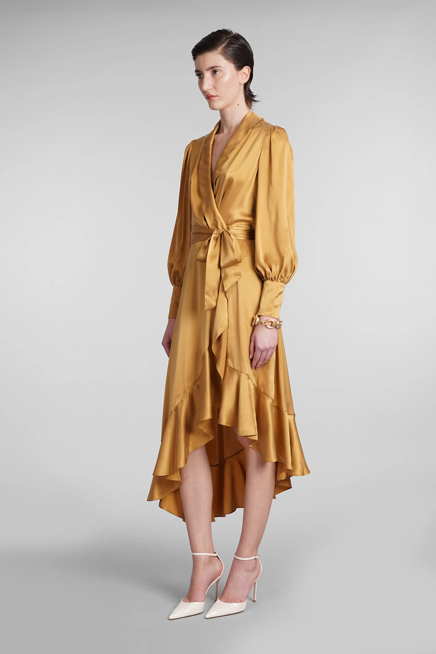 in gold silk - Image 4