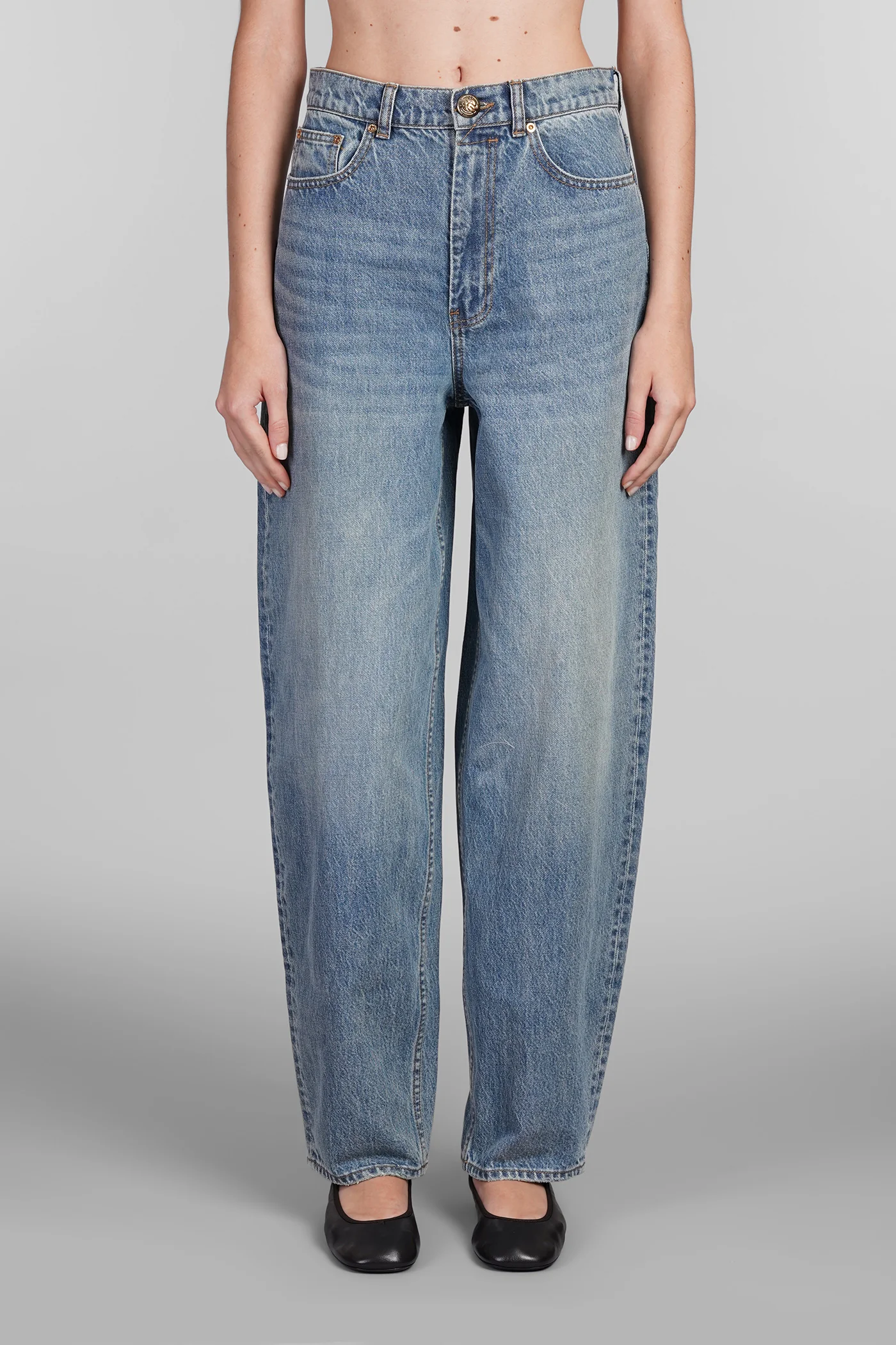 Jeans in blue cotton