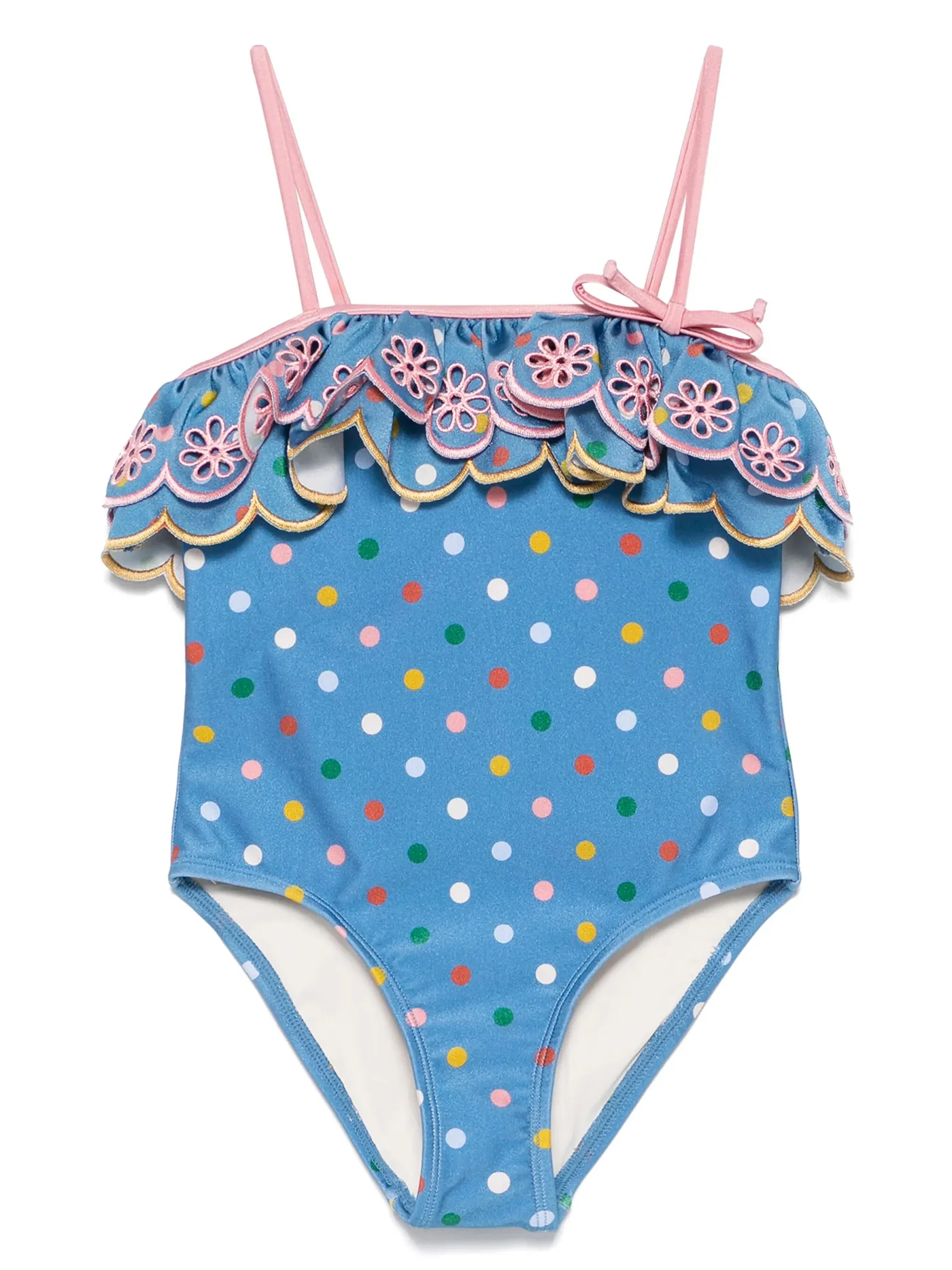 Beachwear in blue polyamide