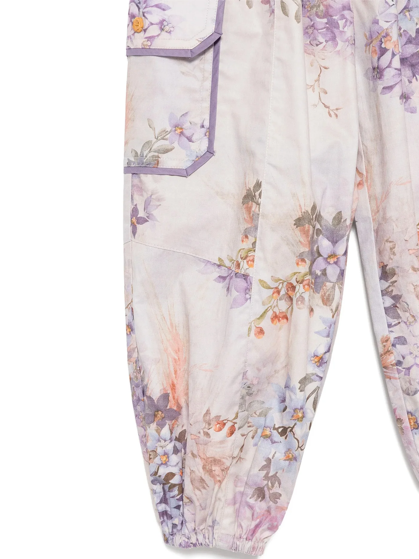 Pants in Viola cotton - Image 3