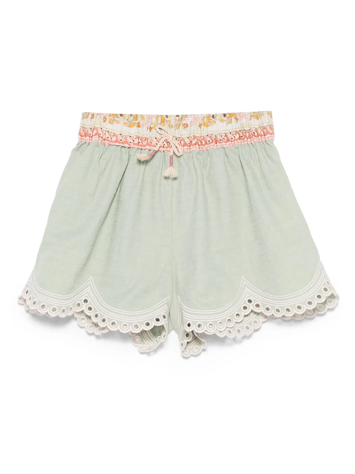 Shorts in green cotton - Image 4