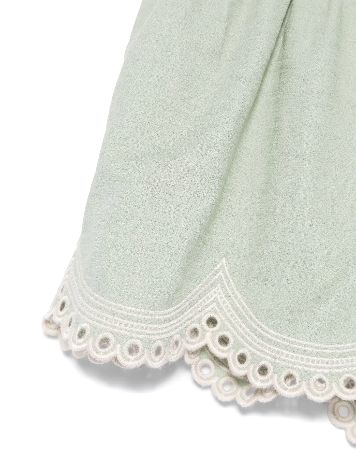 Shorts in green cotton - Image 6