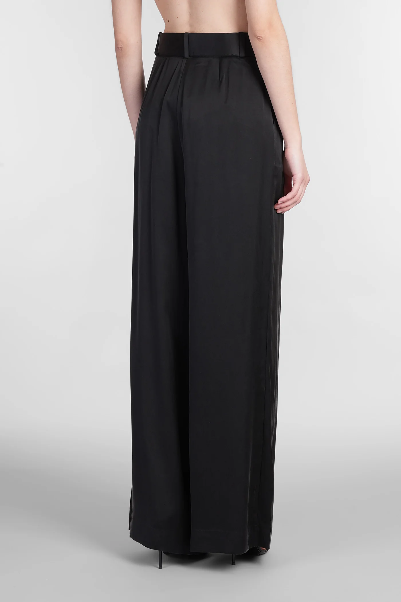 Pants in black silk - Image 3