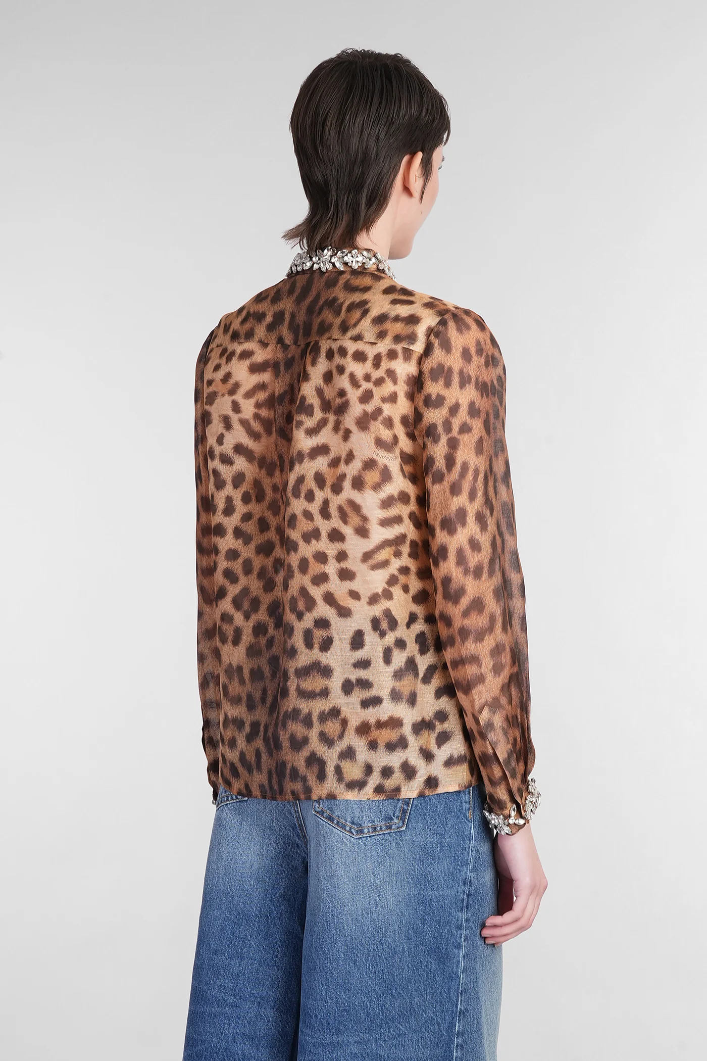 Shirt in Animalier linen - Image 3