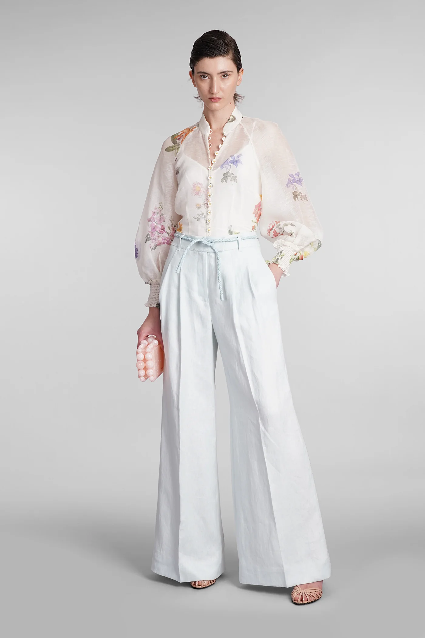 Shirt in beige linen - Image 2