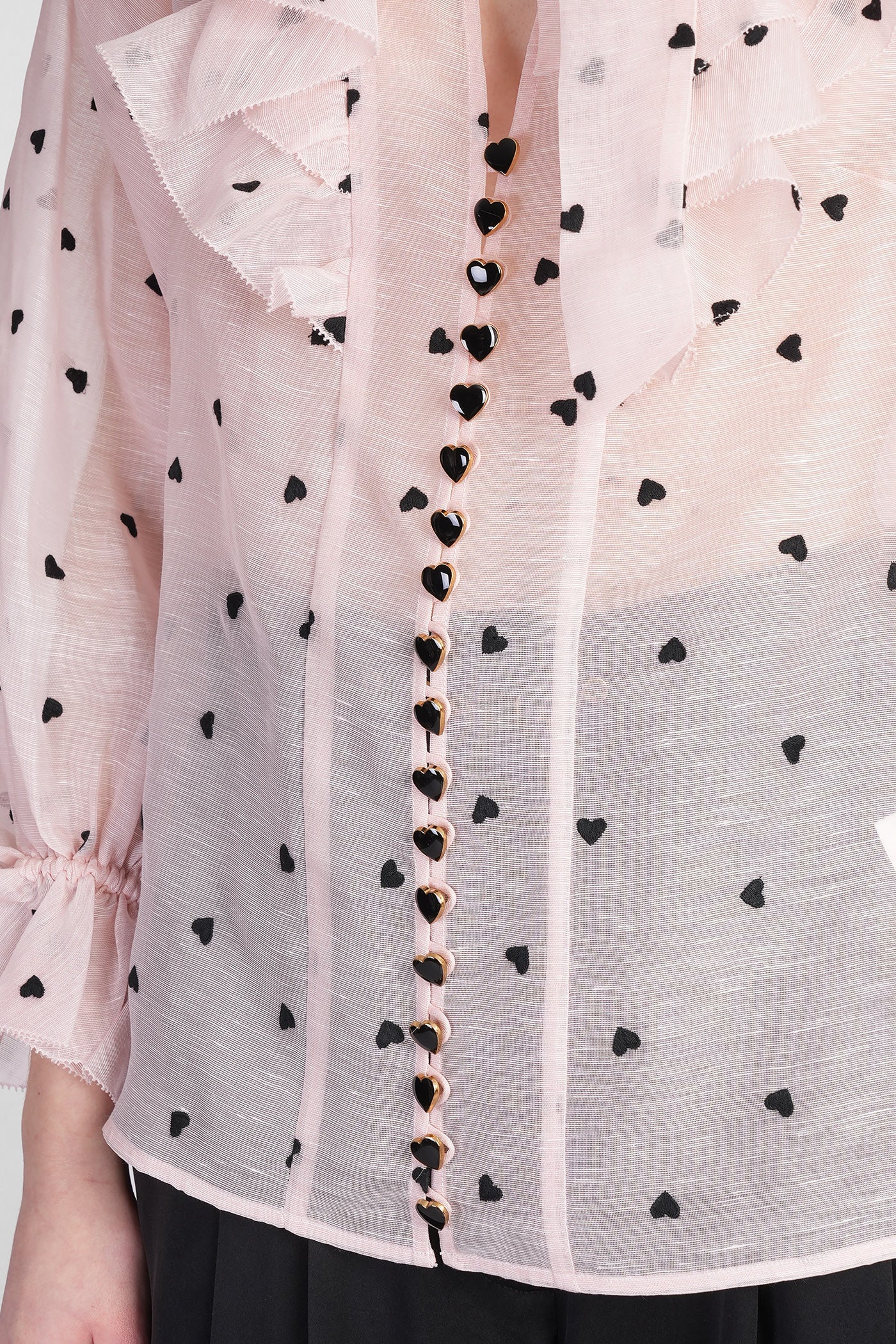 Shirt in rose-pink linen - Image 5