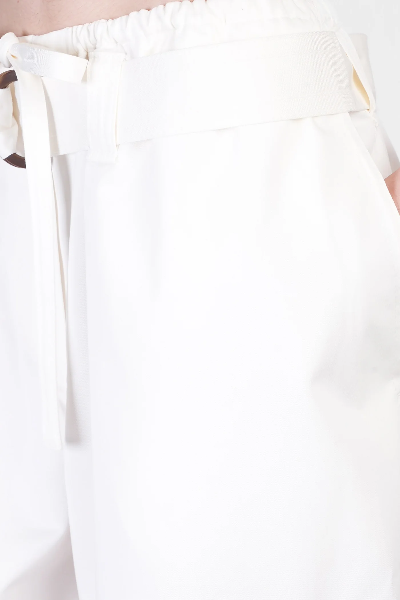 Shorts in white cotton - Image 5