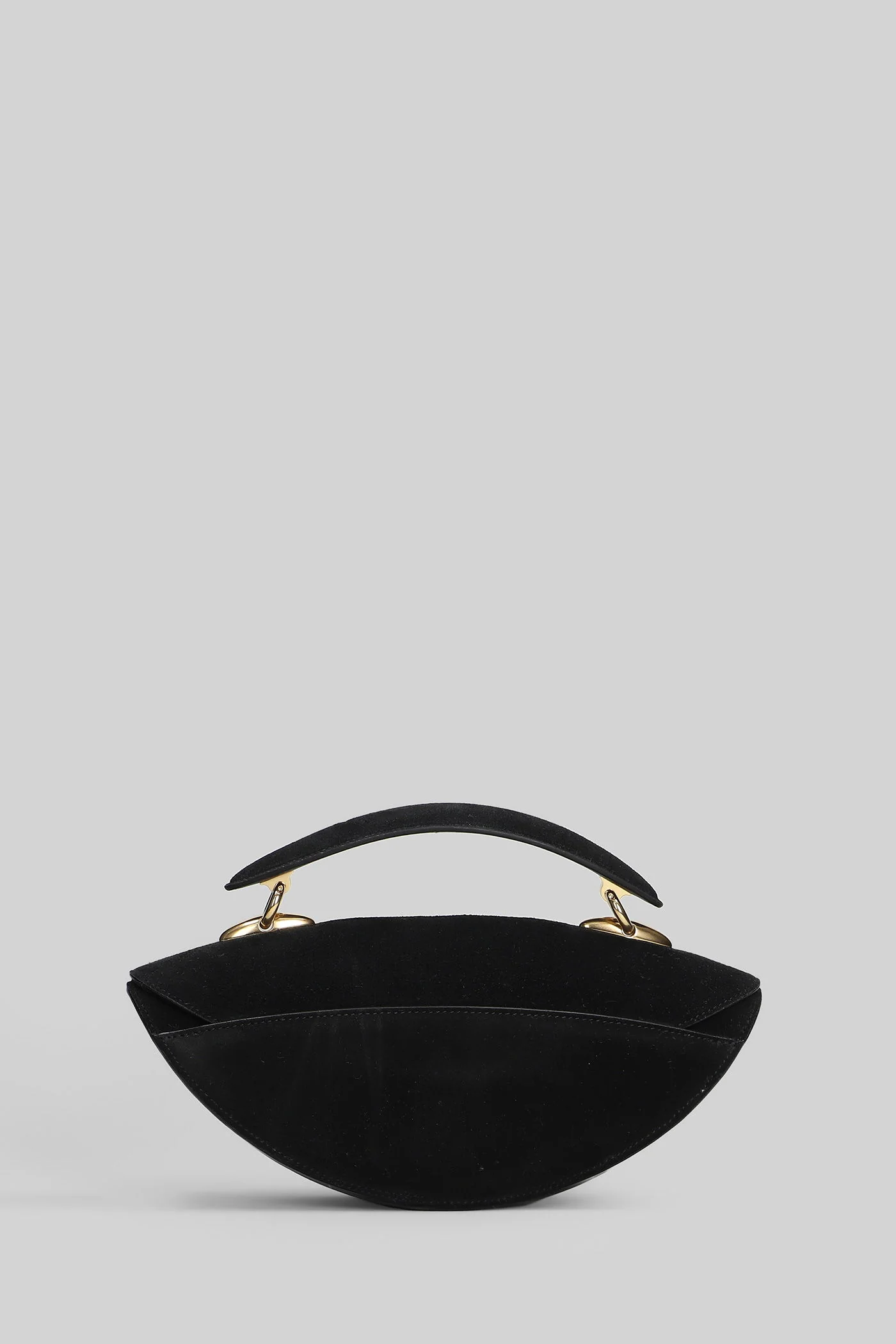 Shoulder bag in black leather - Image 3