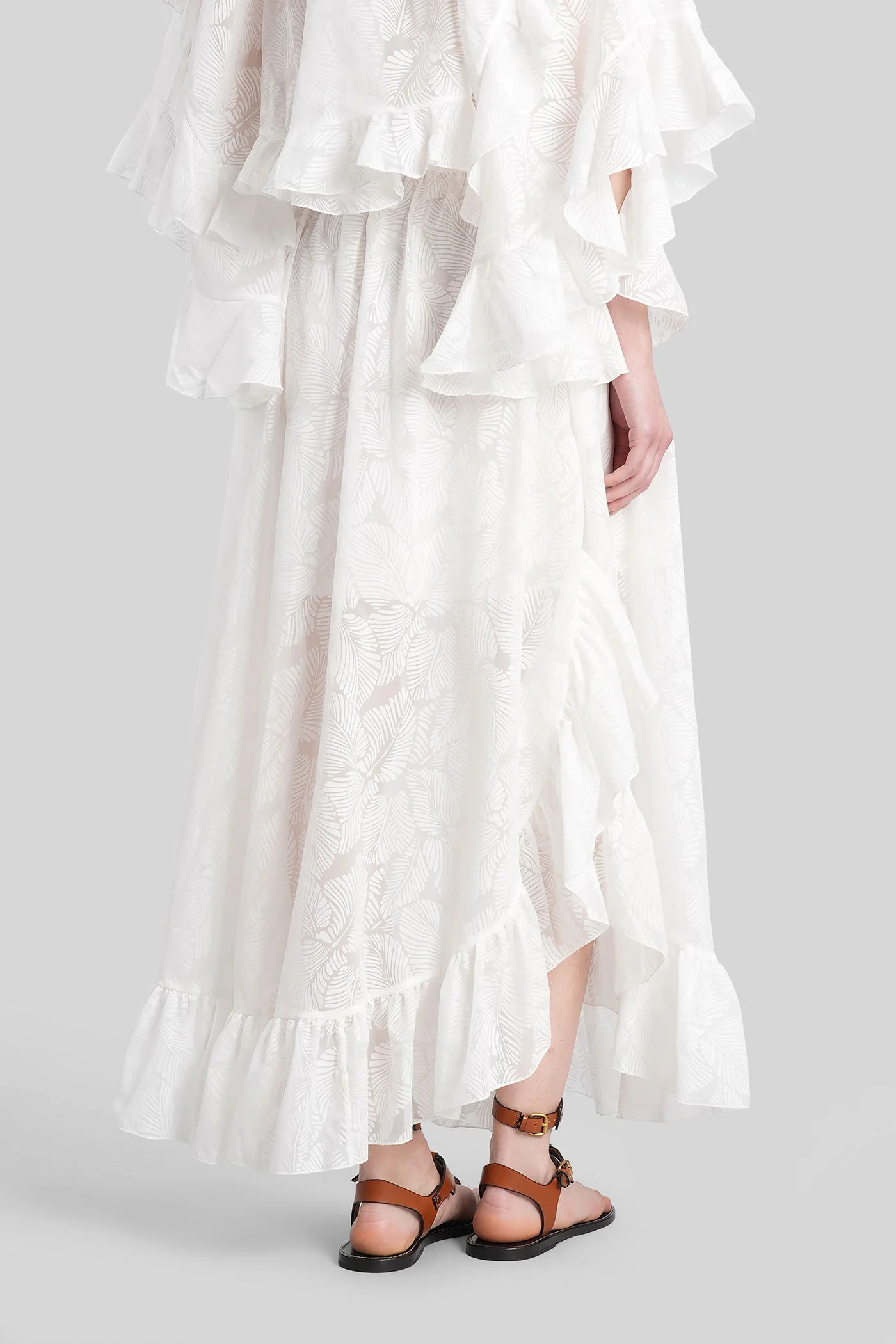 Skirt in white cotton - Image 3